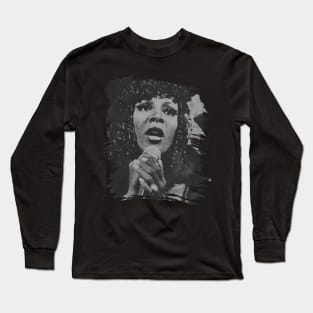 Donna Summer // Retro Poster Long Sleeve T-Shirt